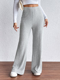 BEAUTIFUL I AM Ribbed Wide Leg Long Pants