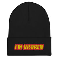 EG3BEATS I'M BROKEN Cuffed Beanie Hat