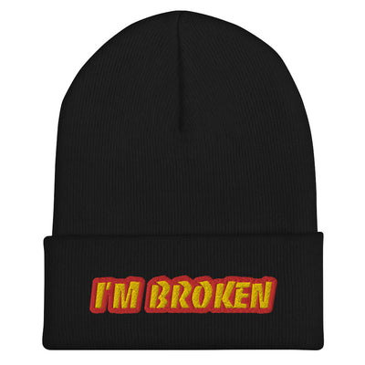 EG3BEATS I'M BROKEN Cuffed Beanie Hat