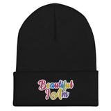 BEAUTIFUL I AM Cuffed Beanie Hat