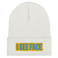 EG3BEATS I SEE FACE Cuffed Beanie Hat