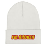 EG3BEATS I'M BROKEN Cuffed Beanie Hat