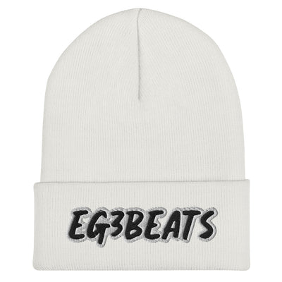 EG3BEATS BLACK Cuffed Beanie Hat