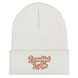 BEAUTIFUL I AM ORANGE Cuffed Beanie Hat