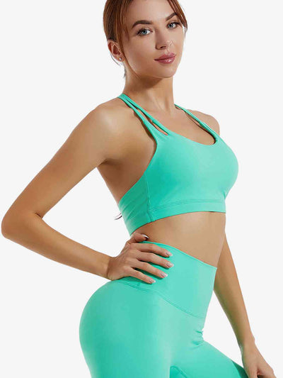 BEAUTIFUL I AM T-Back Sports Bra