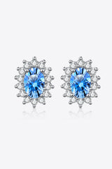 BEAUTIFUL I AM 1 Carat Moissanite Jewelry 925 Sterling Silver Stud Earrings