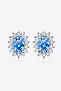 BEAUTIFUL I AM 1 Carat Moissanite Jewelry 925 Sterling Silver Stud Earrings