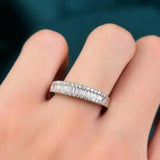 BEAUTIFUL I AM Moissanite Jewelry 925 Sterling Silver Ring