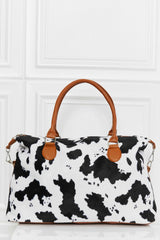 BEAUTIFUL I AM Animal Print Brushed Weekender Bag