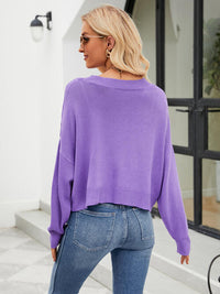 BEAUTIFUL I AM Eyelet Button Front Long Sleeve Cardigan