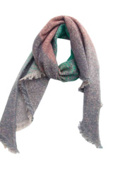 BEAUTIFUL I AM Raw Hem Polyester Scarf