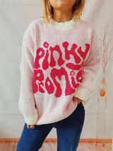 BEAUTIFUL I AM PINKY PROMISE Graphic Sweater