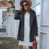 BEAUTIFUL I AM Collared Neck Long Sleeve Winter Jacket Coat