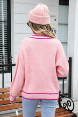 BEAUTIFUL I AM Waffle Knit V-Neck Cardigan with Pocket