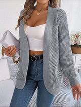 BEAUTIFUL I AM Open Front Long Sleeve Cardigan with Pockets