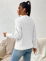 BEAUTIFUL I AM Round Neck Long Sleeve Sweater