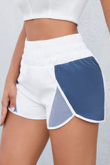 BEAUTIFUL I AM Color Block Wide Waistband Shorts