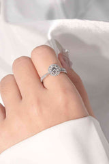 BEAUTIFUL I AM 1 Carat Moissanite Jewelry Round Shape Ring