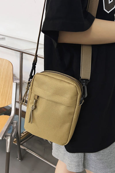 BEAUTIFUL I AM Wide Strap Polyester Crossbody Bag