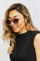 BEAUTIFUL I AM Full Rim Metal Frame Sunglasses