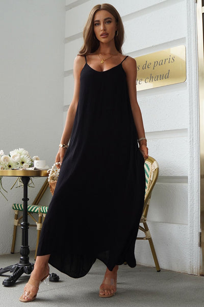 BEAUTIFUL I AM Spaghetti Strap Maxi Dress