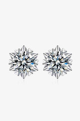 BEAUTIFUL I AM Stuck On You 4 Carat Moissanite Jewelry Stud Earrings