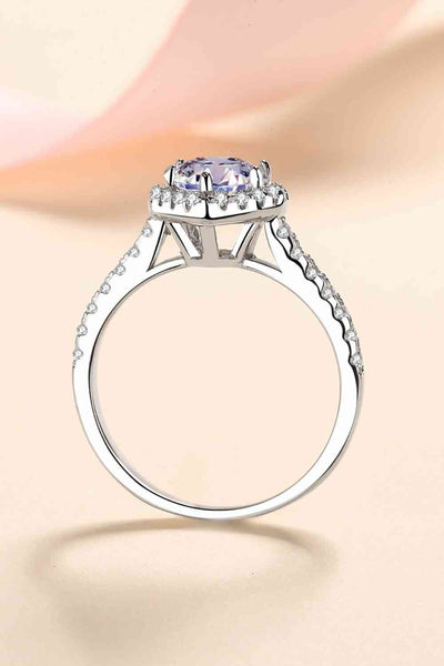 BEAUTIFUL I AM 1 Carat Moissanite Jewelry Heart-Shaped Ring