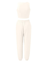 BEAUTIFUL I AM Wide Strap Top and Drawstring Joggers Set