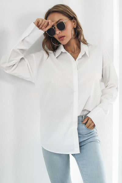 BEAUTIFUL I AM Dropped Shoulder Longline Shirt