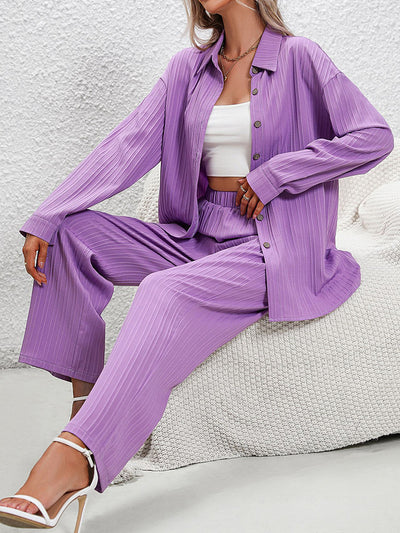 BEAUTIFUL I AM Long Sleeve Shirt and Pants Set