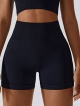 BEAUTIFUL I AM Wide Waistband Slim Fit Sports Shorts Active Wear