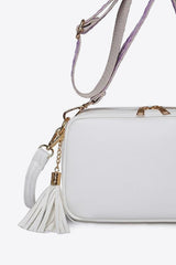 BEAUTIFUL I AM PU Leather Tassel Crossbody Bag