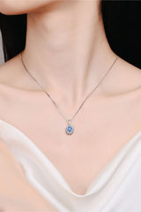 BEAUTIFUL I AM 1 Carat Moissanite Jewelry 925 Sterling Silver Necklace