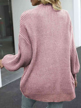 BEAUTIFUL I AM Drop Shoulder Balloon Sleeve Cardigan