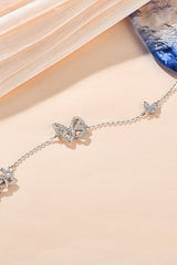 BEAUTIFUL I AM Moissanite Butterfly Shape Jewelry Bracelet