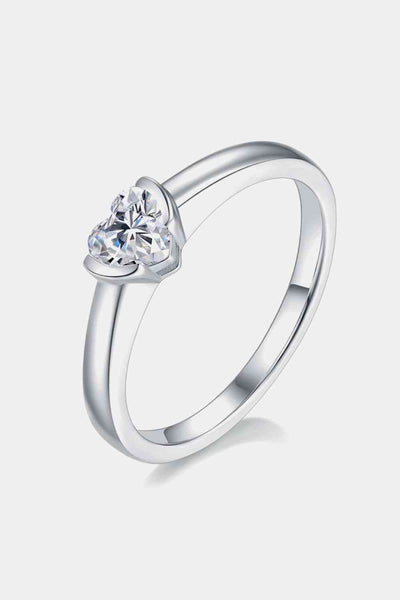 BEAUTIFUL I AM Moissanite 925 Sterling Silver Jewelry Solitaire Ring