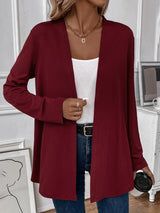 BEAUTIFUL I AM Open Front Long Sleeve Cardigan