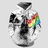 ETERNAL DIVINE APPAREL Full Size Printed Drawstring Hoodie with Pockets