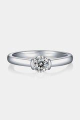 BEAUTIFUL I AM Moissanite 925 Sterling Silver Jewelry Solitaire Ring