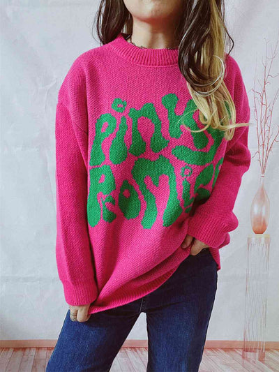 BEAUTIFUL I AM PINKY PROMISE Graphic Sweater