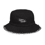 EG3BEATS MERCH LIFE Distressed Denim Bucket Hat