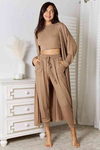 BEAUTIFUL I AM Tank, Pants, Cardigan Set