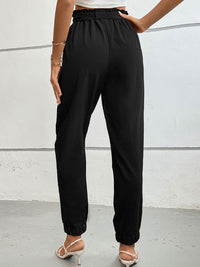 BEAUTIFUL I AM Tie Front Long Pants