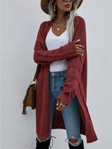 BEAUTIFUL I AM Open Front Long Sleeve Cardigan