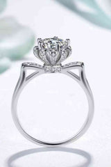 BEAUTIFUL I AM 1 Carat Moissanite Jewelry 925 Sterling Silver Ring