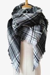 BEAUTIFUL I AM Plaid Imitation Cashmere Scarf