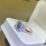 BEAUTIFUL I AM 10 Carat Moissanite Jewelry 925 Sterling Silver Ring