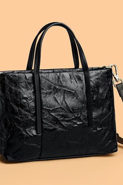 BEAUTIFUL I AM PU Leather Hand Bag