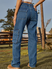 BEAUTIFUL I AM Straight Leg Cargo Jeans