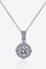 BEAUTIFUL I AM 1 Carat Moissanite Jewelry 925 Sterling Silver Necklace